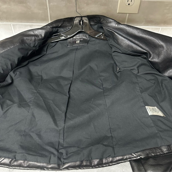 DEX Black Faux Leather Moto Jacket L - Picture 10 of 10
